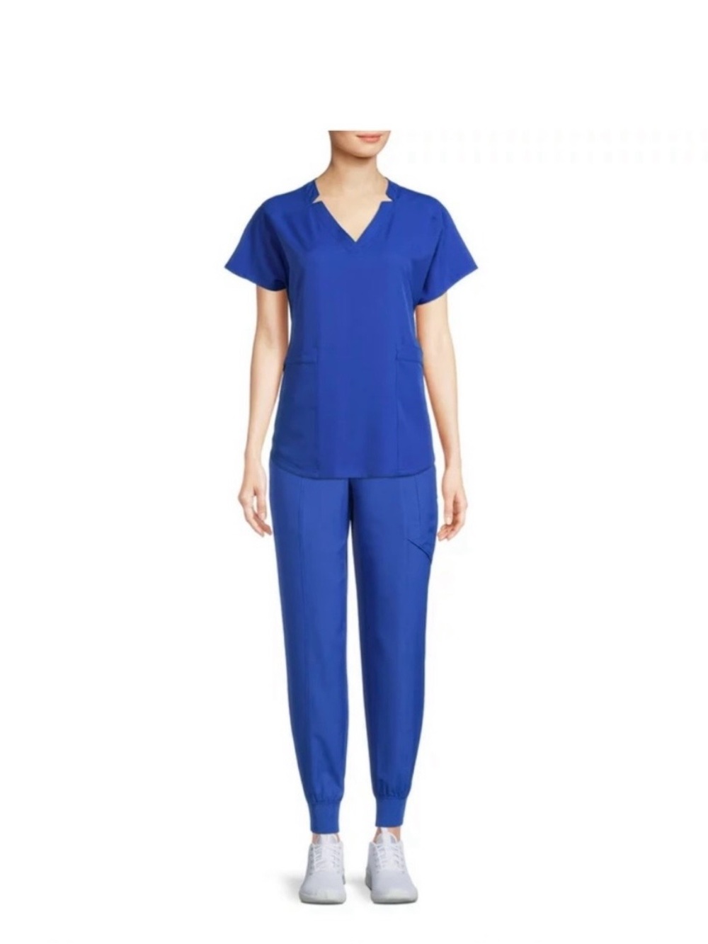 Cuddl Duds Women's Royal Blue ClimateRight Scrub Set, Size Large. Brand New